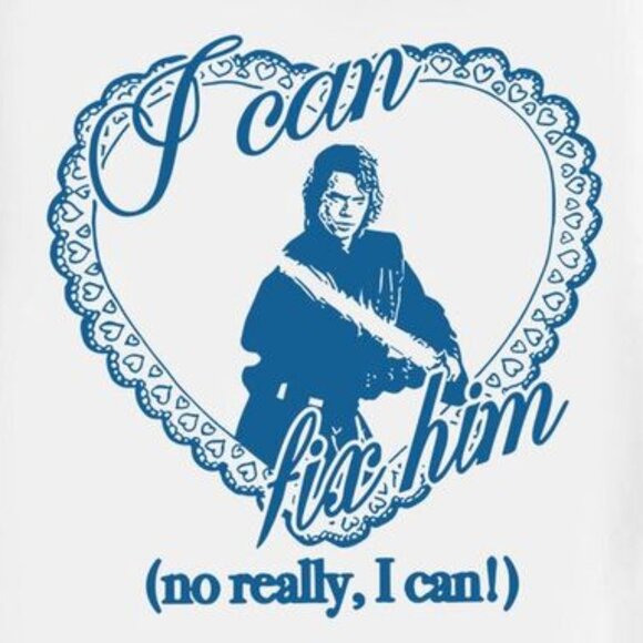Anakin Skywalker Shirt I Can Fix Him Tee Star Wars Fan Graphic T-Shirt - Picture 2 of 5